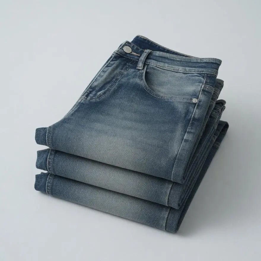 Quần Jean Nam Mã MS_227 Form Baggy Đẹp Chất Vải Denim Loại 1 Cao Cấp Co Giãn 4 Chiều, Freeship Chất Liệu Cotton Mềm Mại, Phong Cách Đơn Giản Thời Thượng - TH MAN JEAN - Ảnh 2