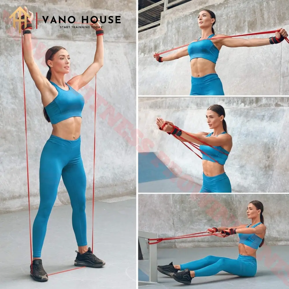 Dây Kháng Lực Cao Su Dây Trợ Lực Powerband HIFIT Tập Gym, Tập Tay, Chân, Toàn Thân, Đàn Hồi Trợ Lực Kéo Xà - Ảnh 6
