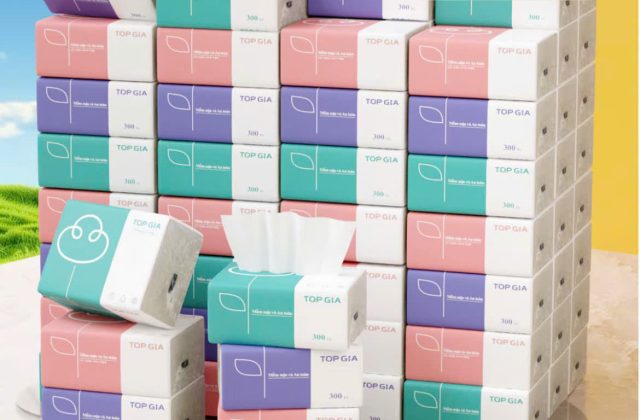 COMBO 46 GÓI GIẤY ĂN 3 MÀU TOPGIA