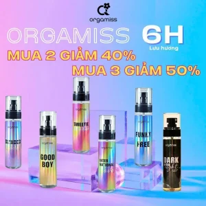 [MUA 3 GIẢM 50%] Xịt Thơm Body ORGAMISS Mist Nước Hoa Nam Nữ, Xịt Thơm Toàn Thân Phù Hợp Đi Học, Đi Chơi Hẹn Hò Lưu Hương 6 Giờ Perfume Cosmetic Women Mỹ Phẩm Chai Xịt 30ml - 105ml