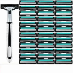 Set 72 Đầu Dao Cạo Râu Thay Tiện Lợi Kèm 2 Thân Tay Cầm Tặng Kèm 2 Tuýp Kem Cạo Râu - Mỹ linh shop 1996