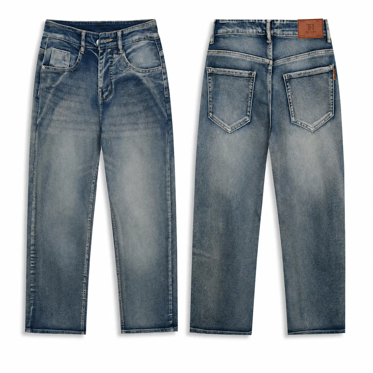 Quần Jean Nam Mã MS_227 Form Baggy Đẹp Chất Vải Denim Loại 1 Cao Cấp Co Giãn 4 Chiều, Freeship Chất Liệu Cotton Mềm Mại, Phong Cách Đơn Giản Thời Thượng - TH MAN JEAN - Ảnh 3