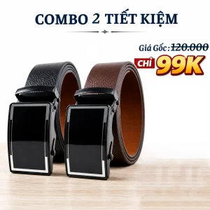 Thắt lưng nam mặt khóa tự động , dây nịt nam dài 1m25 da nỉ A2LC38V