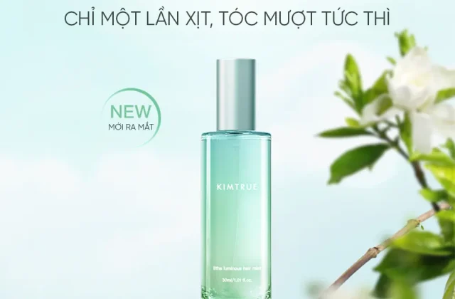 [KIMTRUE] Xịt dưỡng tóc giúp phục hồi tóc khô và hư tổn, nuôi dưỡng mái tóc suôn mượt và bồng bềnh tự nhiên