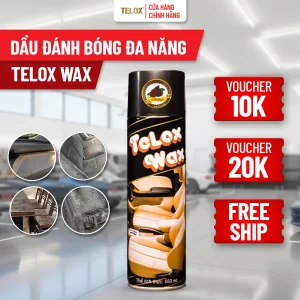 Chai Xịt Dưỡng Bóng Và Làm Sạch Nội Thất - TELOX WAX 550ml - Cải Tạo Da Đánh Bóng Và Làm Sạch Sâu