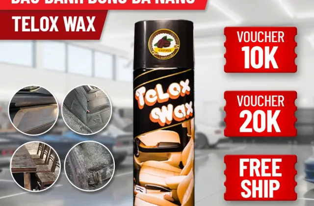 Chai Xịt Dưỡng Bóng Và Làm Sạch Nội Thất - TELOX WAX 550ml - Cải Tạo Da Đánh Bóng Và Làm Sạch Sâu