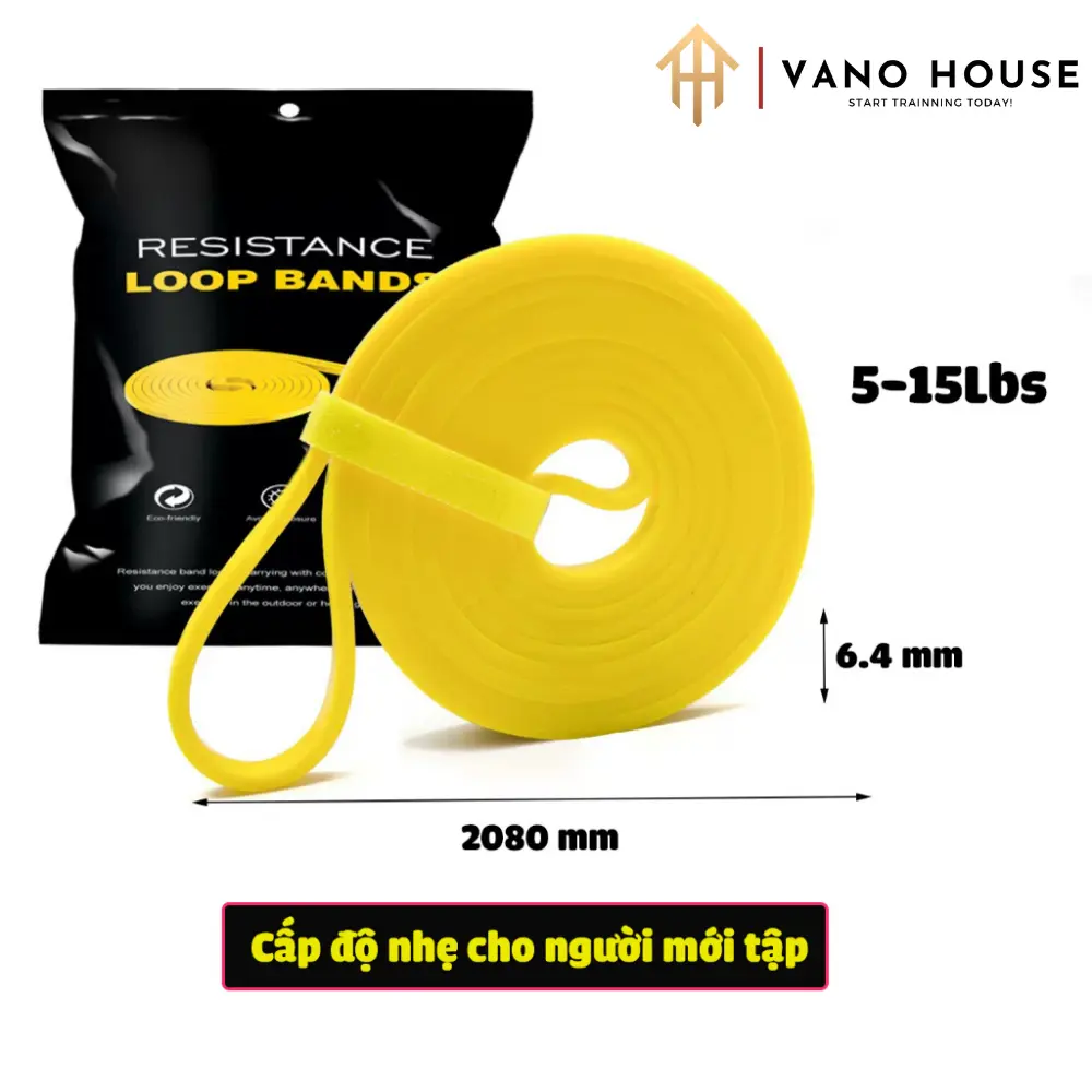 Dây Kháng Lực Cao Su Dây Trợ Lực Powerband HIFIT Tập Gym, Tập Tay, Chân, Toàn Thân, Đàn Hồi Trợ Lực Kéo Xà - Ảnh 8