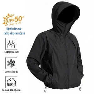 Áo Khoác Chống Nắng Nam Nữ UPF50+ Chất Liệu Thoáng Mát Áo Khoác Dù 1 Lớp Mỏng Nhẹ Bảo Vệ Tia UV Cho Mùa Hè