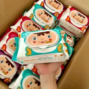 Combo 10 gói khăn ướt babywipes bao bi 650gram(bớt nước 300-350gram) trọng lượng thùng 3,5kG