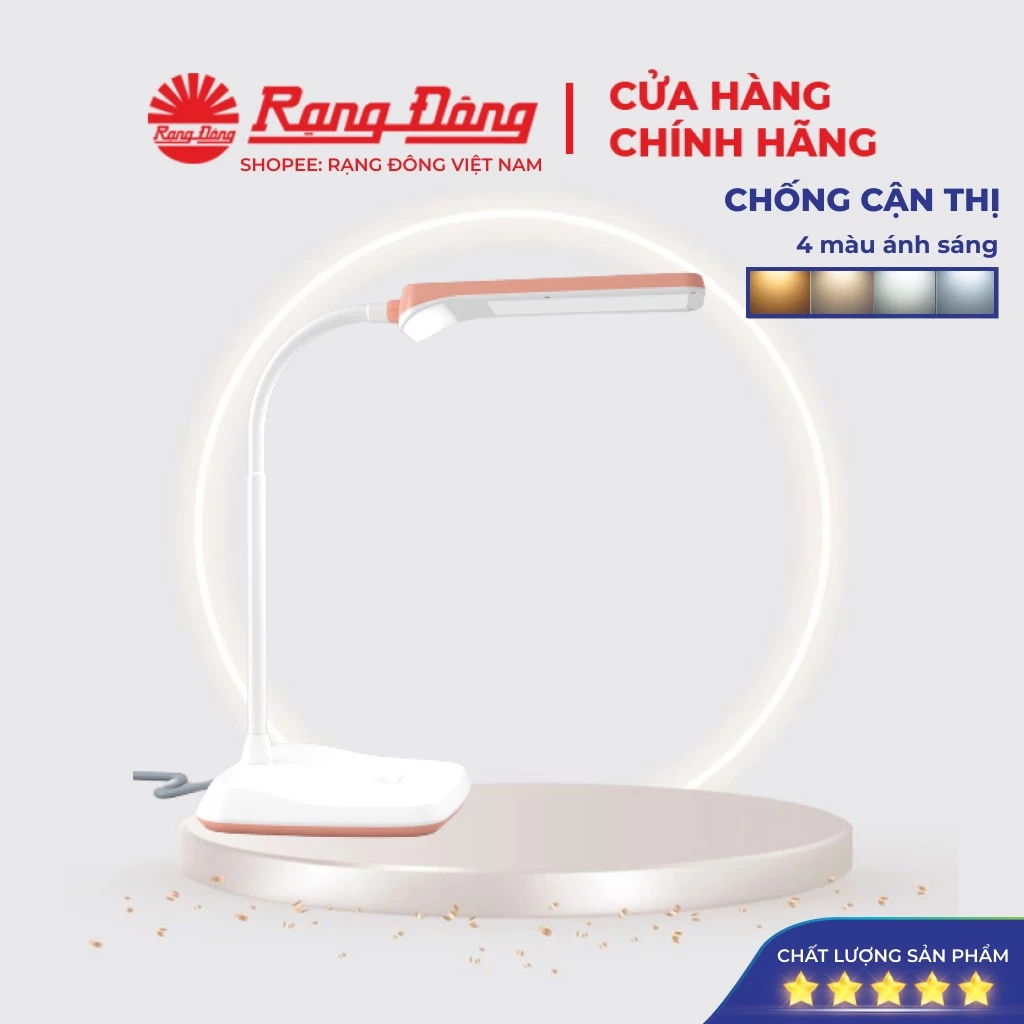Đèn học Rạng Đông LED chống cận, bảo vệ mắt, thị lực,3 mức sáng, MODEL RD-RL-36 - Ảnh 4