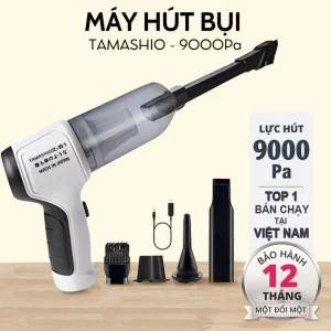 Máy Hút Bụi Cầm Tay Không Dây Nhật Bản TAMASHIO 6 Đầu Hút, Máy Hút Bụi Ô Tô, Giường Nệm BH 24 Tháng - BONIEMALL