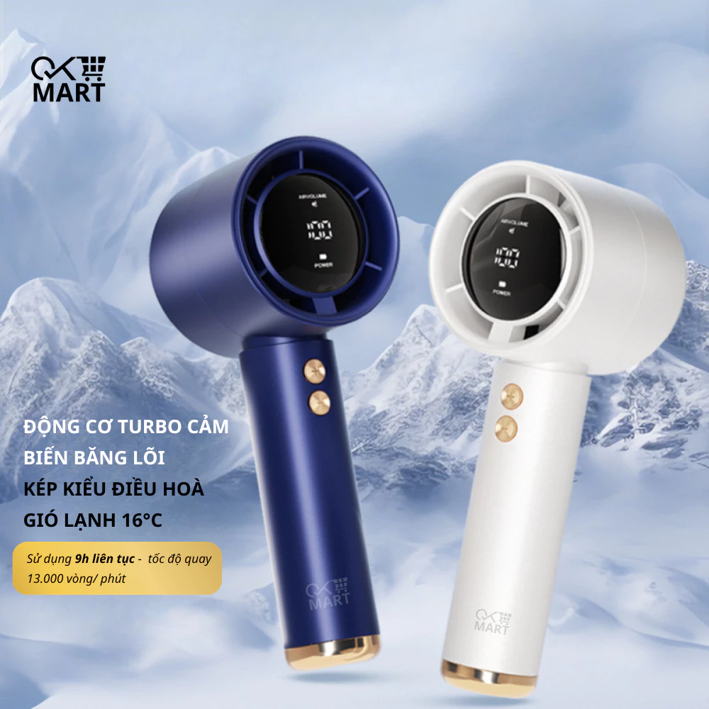 ( Loại 1) Quạt cầm tay mini gấp gọn 5 cấp độ, sạc pin tiện dụng, nhỏ gọn, dễ mang đi - Ảnh 7