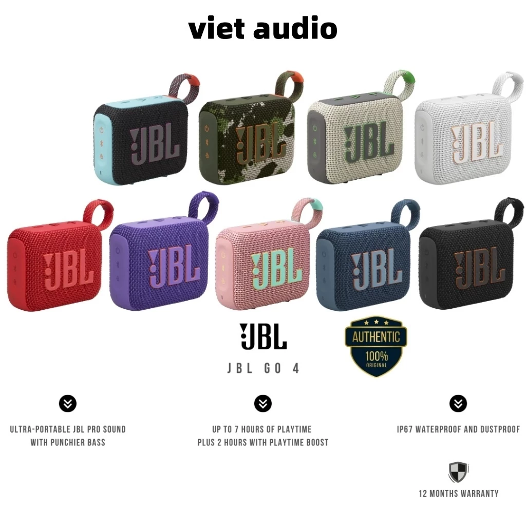 【Phiên bản quốc tế】Loa Di Động Bluetooth JBL Go 4 -Có thể sử dụng thẻ nhớ,Âm lượng siêu lớn - Ảnh 2