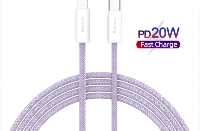 Dây Cáp Baseus PD 20W Nối Đầu USB-C Sang Đầu Sạc Nhanh Hỗ Trợ Truyền Dữ Liệu 480Mbps