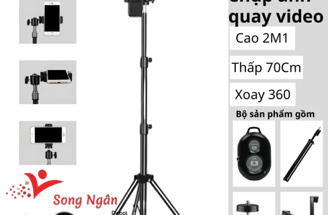 Gậy livestream gậy chụp ảnh quay video reivew sản phẩm cho điện thoại tiện lợi selfie phụ kiện