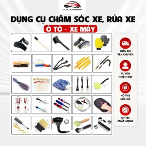 Dụng Cụ Chăm Sóc Xe Ô Tô, Xe Máy - Dung Cụ Rửa Xe - Làm Sạch Xe Chuyên Dụng