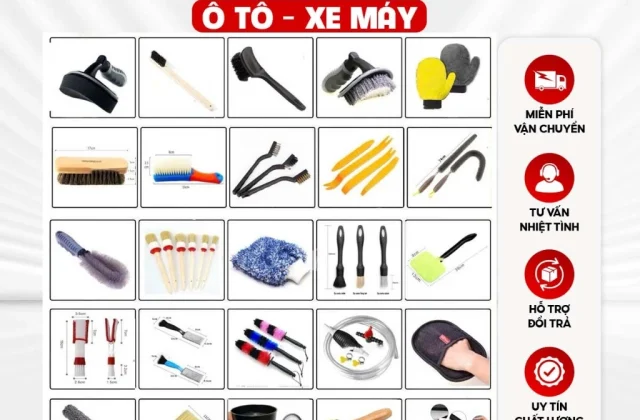 Dụng Cụ Chăm Sóc Xe Ô Tô, Xe Máy - Dung Cụ Rửa Xe - Làm Sạch Xe Chuyên Dụng