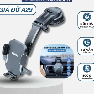 Giá đỡ kẹp điện thoại trên ô tô dán taplo A29 dạng thác nước không che tầm nhìn xoay 360 độ