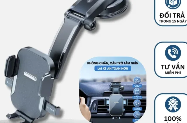 Giá đỡ kẹp điện thoại trên ô tô dán taplo A29 dạng thác nước không che tầm nhìn xoay 360 độ