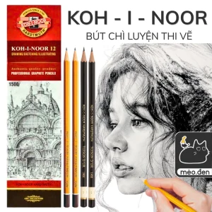 Bút Chì KOH I NOOR Chính Hãng 1 Cây - Họa Cụ Mèo Đen