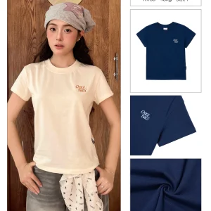 Áo Thun Baby Tee 𝑩𝒚𝒄𝒂𝒎𝒄𝒂𝒎 Basic BLACK/WHITE/GREY HOT TREND AMD015