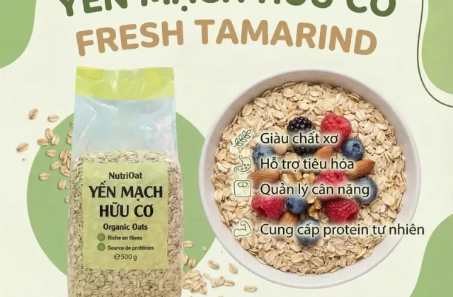 [1KG] Yến Mạch Hữu Cơ Cán Dẹt - Dinh Dưỡng Tự Nhiên