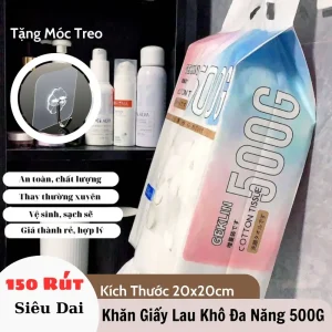 Túi Khăn Rút Lau Đa Năng GEN.LIN 500G Bịch 150 Tờ Hope New.Store