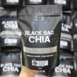 Hạt Chia Đen Black Bag Chia 500G - Hạt Chia Túi Đen Organic 80% Chất Xơ Tăng Cường Sức Khỏe Đường Ruột & Tim Mạch