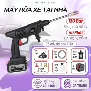 Máy rửa xe, máy xịt rửa xe, xịt rửa sân vườn, máy tưới cây, máy xịt rửa cao áp tặng bình tạo bọt