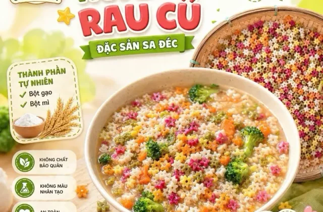 Nui Sao Rau Củ Ăn Dặm Cho Bé 0,5kg - không chất bảo quản