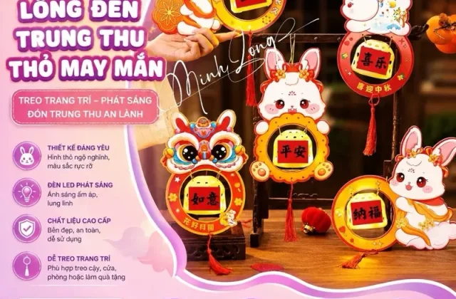[TRUNG THU]-Đèn Lồng Trung Thu Lắp Ráp Mẫu Mới Năm 2026( Có đèn + Pin )