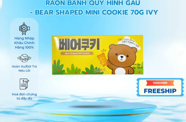 Bánh quy hình gấu Raon 70g - Bear shaped mini cookie