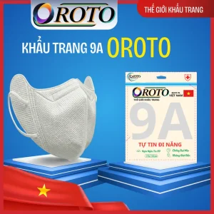Thùng 200 và 100 Cái khẩu trang 9A OROTO 5 lớp Kháng Khuẩn,Form to siêu chống nắng và tia uv Khắc tinh của Mùa Hè