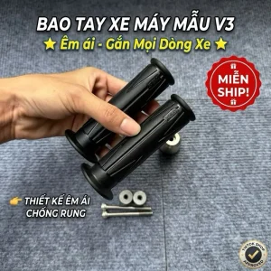 Bao Tay xe v3 máy gắn mọi dòng xe ( Mềm Êm )