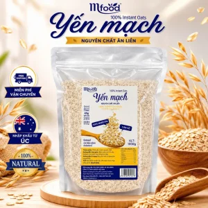 Yến Mạch Úc Túi 1KG Cán Vỡ 100% Nguyên Chất từ Mfood Giàu Chất Xơ Tốt Cho Sức Khỏe Ngũ Cốc Bổ Dưỡng