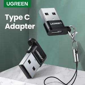 Bộ Chuyển Đổi USB C, UGREEN, USB 2.0 Đực sang USB 3.1 Loại C Nữ, Bộ Chuyển Đổi Type-C, Dành Cho Máy Tính Xách Tay, Tương Thích Với Samsung Và Xiaomi, 10, 50568