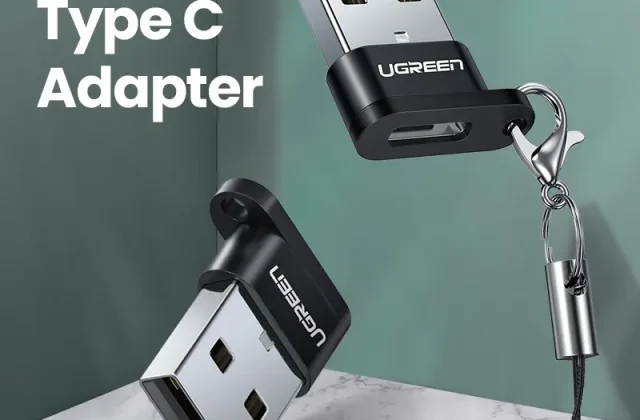 Bộ Chuyển Đổi USB C, UGREEN, USB 2.0 Đực sang USB 3.1 Loại C Nữ, Bộ Chuyển Đổi Type-C, Dành Cho Máy Tính Xách Tay, Tương Thích Với Samsung Và Xiaomi, 10, 50568