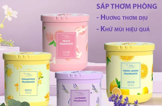 Sáp thơm phòng khử mùi JYoohome Hương thơm dịu nhẹ cho phòng ngủ, nhà vệ sinh, ô tô, tủ quần áo