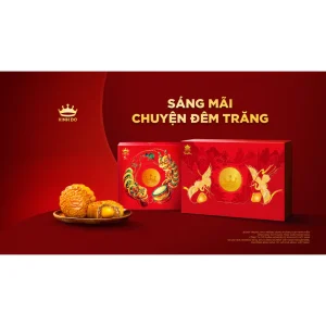 Hộp 2 bánh trung thu Kinh Đô "Team Thập Cẩm" (2 bánh x 150g)