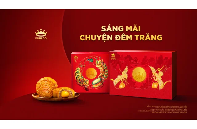 Hộp 2 bánh trung thu Kinh Đô "Team Thập Cẩm" (2 bánh x 150g)