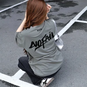 Áo Thun Form Boxy Nam Nữ Unisex Local Brand " No Fail ", Áo Polyester Cổ Tròn Mát Mẻ
