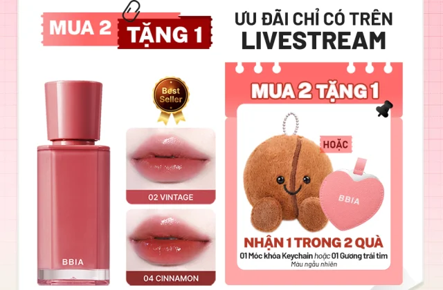 [LIVESTREAM] Son tint bóng căng mọng, trong trẻo BBIA Glow Tint
