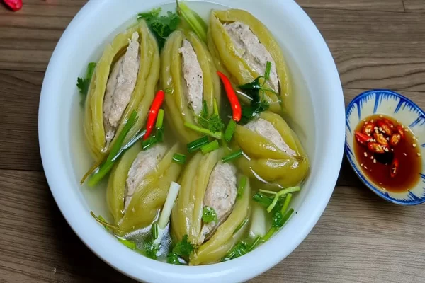 Cách nấu khổ qua nhồi thịt đơn giản