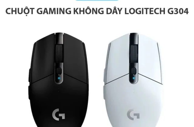 Logitech G304 Chuột Gaming Không Dây Chính Hãng Cảm Biến HERO 12000 DPI Pin 250 Giờ