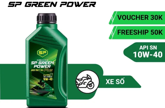Review dầu nhớt xe số Saigon Petro SP Green Power Plus 10W40