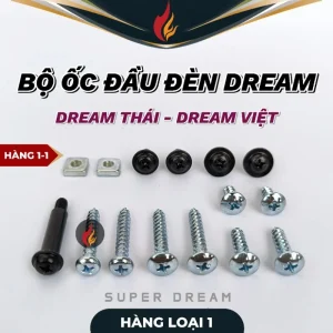 Bộ Ốc Pat Đầu Đèn Xe Dream Thái - Dream Việt - Super Dream Chất Lượng Hàng Loại 1