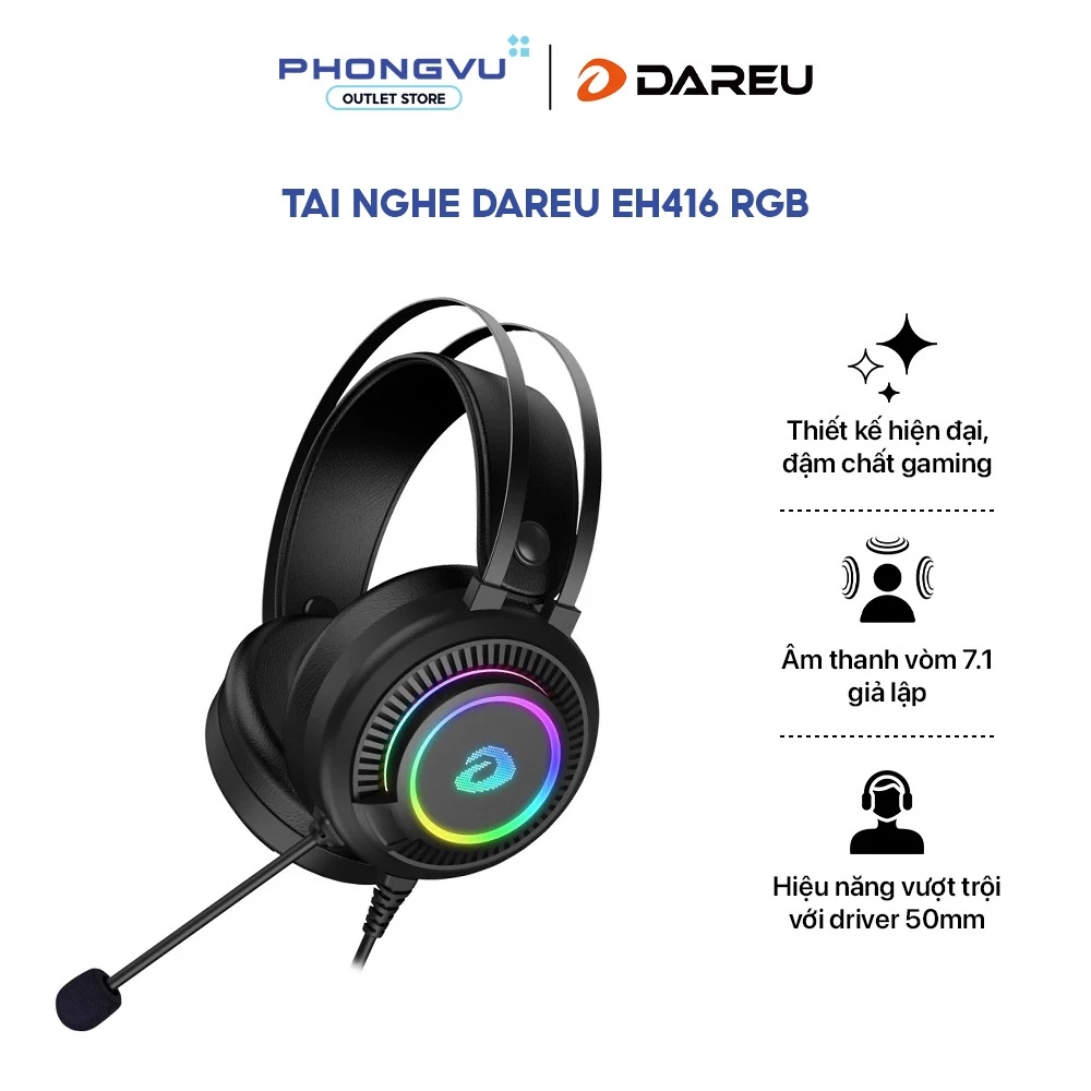 Tai nghe DareU EH416 RGB - Bảo hành 12 tháng