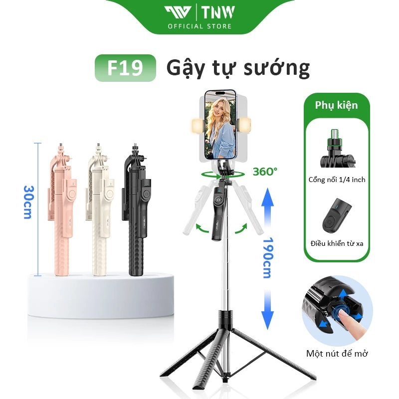 TNW F19 Gậy Selfie Chân Cao Cấp